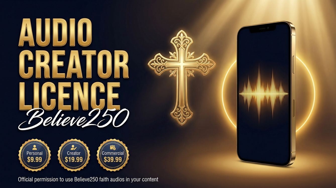 Believe250 Audio Creator Licence cover