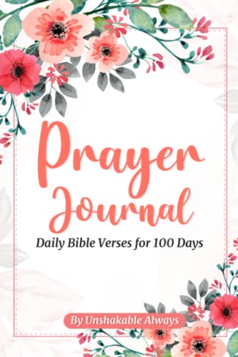Prayer Journal Daily Bible Verses for 100 Days cover